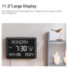 11.5" Large Digital Clock for Seniors, Dementia Clock with Temperature/Date/Week,3 Alarms,5 Dimmer,15 Volume,Battery Backup,Calendar Clock for Living Room Home Office Elderly