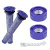 4 Pack Vacuum Filter Replacement Kit with Clean Brush for Dyson V8 Absolute, V8 Animal, V7 Absolute, Motorhead, Animal - 2 HEPA Post Filter, 2 Pre Filter, Replaces Part #...