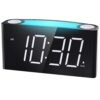 Alarm Clock for Kids, Digital Clock with 7-Color Night Light for Bedrooms, Battery Backup, Adjustable Volume and Brightness, 2 Charging Ports, Big Snooze,12/24H/DST
