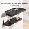 AMADA HOMEFURNISHING Floating Shelves Invisible Wall Mounted 3 Sets, Modern Wood Storage Shelves with Matte Finish, Perfect for Bedroom, Bathroom, Living Room and Kitchen...