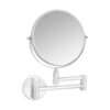 Amazon Basics Wall-Mounted Vanity Mirror - 1X/5X Magnification, Chrome