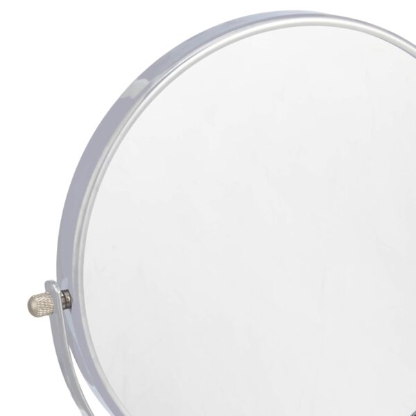 Amazon Basics Wall-Mounted Vanity Mirror - 1X/5X Magnification, Chrome