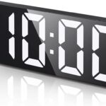 AMIR Digital Alarm Clock, LED Clock with Type-C Port for Bedroom, Electronic Desktop Clock, Adjustable Brightness, DST, Snooze, 12/24H Display for Home, Bedroom, Office (No...