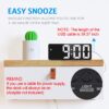 AMIR Digital Alarm Clock, LED Clock with Type-C Port for Bedroom, Electronic Desktop Clock, Adjustable Brightness, DST, Snooze, 12/24H Display for Home, Bedroom, Office (No...