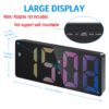AMIR Upgraded Digital Alarm Clock, LED Clock for Bedroom, Electronic Desktop Clock with Temperature Display, Adjustable Brightness, Voice Control, 12/24H Display for Home,...