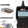 ANCEL AD310 Classic Enhanced Universal OBD II Scanner Car Engine Fault Code Reader CAN Diagnostic Tool (Black)