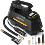 AstroAI Tire Inflator Portable Air Compressor Air Pump for Car Tires-Car Accessories, 9.8Ft Cord-12V DC-Powered Auto Pump with Digital Pressure Gauge, Emergency LED Light for...