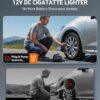 AstroAI Tire Inflator Portable Air Compressor Tire Air Pump for Car Tires - Car Accessories, 12V DC Auto Pump with Digital Pressure Gauge, Emergency LED Light for Bicycle,...
