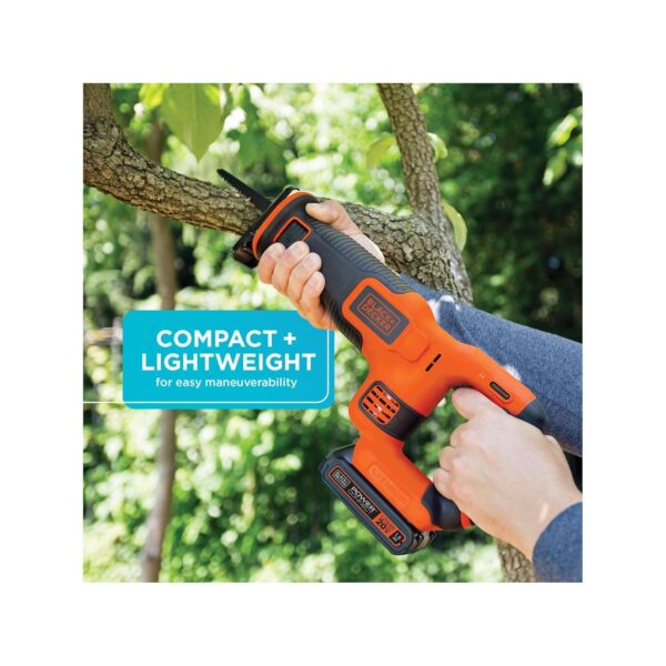 BLACK+DECKER 20V MAX* Cordless Reciprocating Saw Kit (BDCR20C)