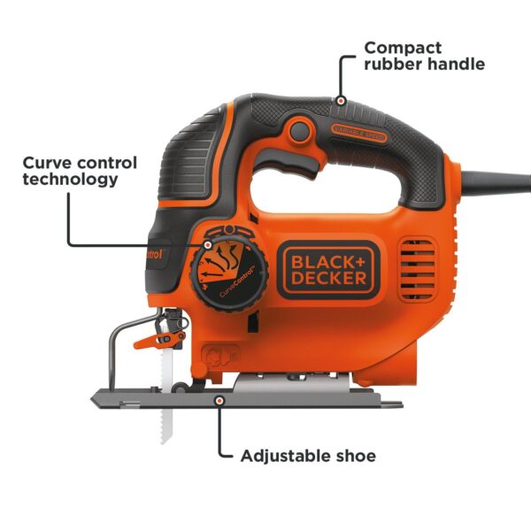 BLACK+DECKER Jig Saw, Smart Select, 5.0-Amp (BDEJS600C)