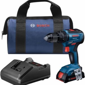 BOSCH GSB18V-490B12 18V EC Brushless 1/2 in. Hammer Drill/Driver Kit with (1) 2.0 Ah Slimpack Battery