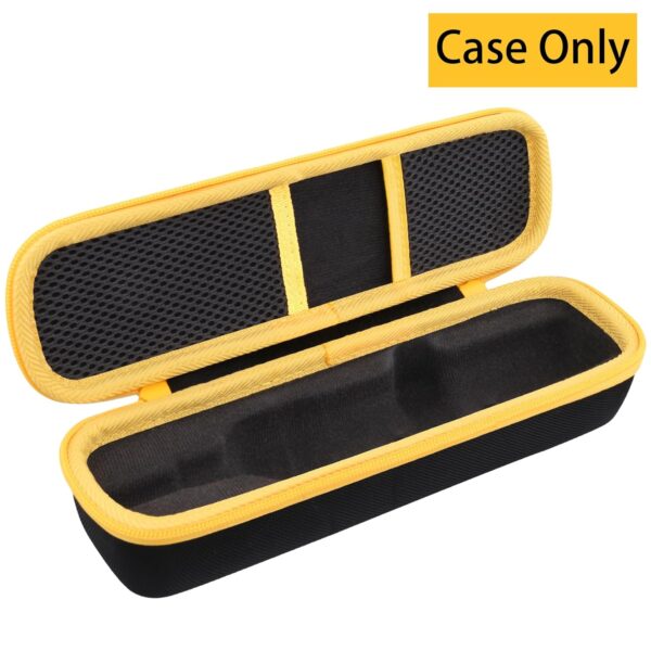 co2CREA Hard Travel Case for DEWALT NEW FLEXDRIVE Cordless Screwdriver DWHT66719 (Black Case + Yellow Zipper)