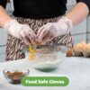 Comfy Package Disposable Vinyl Gloves, Powder Free, Latex Free, Clear Gloves for Cooking and cleaning