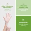 Comfy Package Disposable Vinyl Gloves, Powder Free, Latex Free, Clear Gloves for Cooking and cleaning