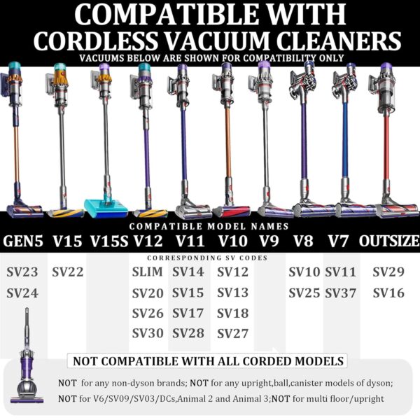 Crevice Tool for Dyson Gen 5 G5 V15 V12 V10 V8 V11 V7 Absolute Animal Motorhead Cyclone Mattress Outsize Vacuum Cleaner Attachments Replacement Brush Nozzle Tool