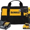 DEWALT 20V MAX Brushless 1/2 in. Cordless Compact Drill Driver Kit, Ratcheting Chuck, LED (DCD793D1)