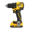 DEWALT 20V MAX Brushless 1/2 in. Cordless Compact Drill Driver Kit, Ratcheting Chuck, LED (DCD793D1)