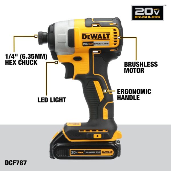 DEWALT 20V MAX Power Tool Combo Kit, Cordless Power Tool Set, 2-Tool with 2 Batteries and Charger Included (DCK277D2)