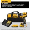 DEWALT 20V MAX* XR Cordless Drill/Driver Kit, Brushless, Compact, with 2 Batteries and Charger (DCD800D2)