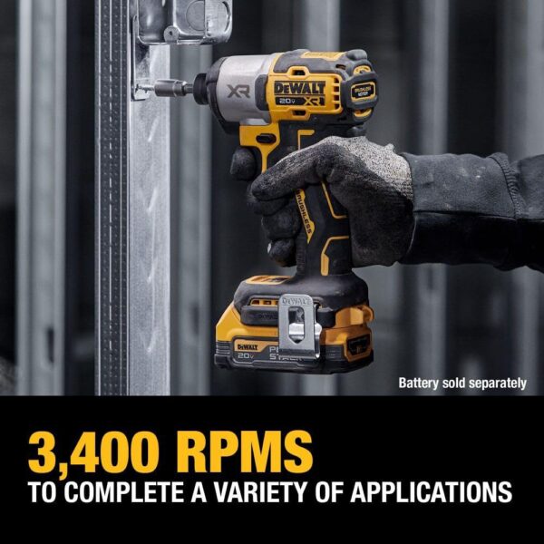 DEWALT 20V MAX XR Cordless Impact Driver, Brushless, 3-Speed, Tool Only (DCF845B)