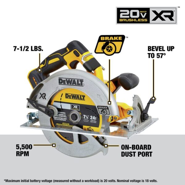 DEWALT 20V MAX* XR Cordless Power Combo Kit, 4-Tool, with 2- 5Ah Batteries and Charger (DCK447P2)