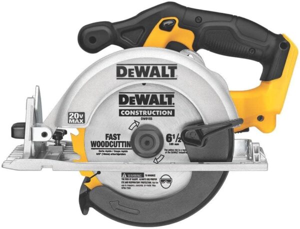 DEWALT 6-1/2-Inch 20V MAX Circular Saw, Tool Only (DCS391B) , Yellow