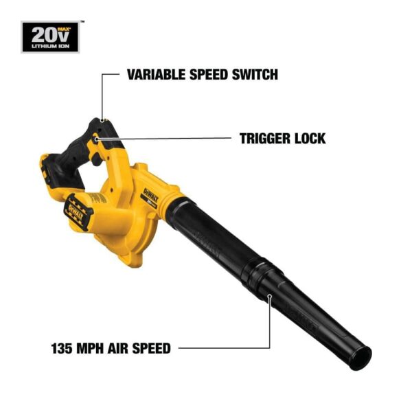 DEWALT DCE100B 20V MAX* Compact Jobsite Blower (Tool Only)