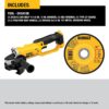 Dewalt DCG412B 20V MAX* Lithium Ion 4-1/2” grinder (Tool Only),Yellow
