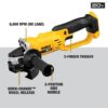 Dewalt DCG412B 20V MAX* Lithium Ion 4-1/2” grinder (Tool Only),Yellow