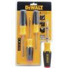 Dewalt DWHT62512 4 Piece Screwdriver Set , Black