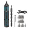 Electric Cordless Screwdriver, 3.6V Screwdriver, Rechargeable 5N.m Max Adjustable Torque Cordless Screwdriver for Daily & Light Industrial use (Includes 21-Piece Bit Set,...