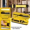 Electric Screwdriver Set Case for DEWALT Cordless Screwdriver (DWHT66719) and Screwdriving Bits, Tools Organizer for Driver Drill Bits, with Internal Pockets and Carry Handle...