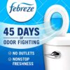 Febreze Bathroom, Odor-Fighting, Plug In Alternative, Air Fresheners for Home and Bathroom, Kitchen & Closet, Linen & Sky Scent, 4 Count