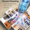 Handheld Vacuum Cleaner, Powerful Suction Portable Lightweight Hand Held Vacuum Cordless with 25-30Mins Long Runtime Rechargeable Battery Quick Charge for Home, Car, Carpet...