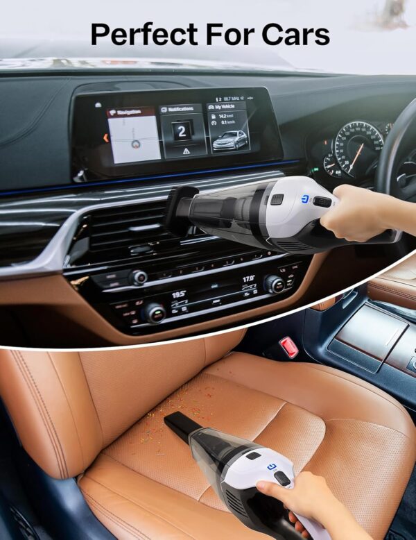 Handheld Vacuum Cleaner, Powerful Suction Portable Lightweight Hand Held Vacuum Cordless with 25-30Mins Long Runtime Rechargeable Battery Quick Charge for Home, Car, Carpet...