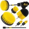 Holikme 5Pack Drill Brush Power Scrubber Cleaning Brush Extended Long Attachment Set All Purpose Scrub Brushes Kit for Grout, Floor, Tub, Shower, Tile, Bathroom and Kitchen...
