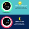 I.CODE Sun & Moon Rise Kids Alarm Clock, Children's Sleep Trainer, Sleep Sound Machine, Wake Up Light & Night Light, Teach Kids Day & Night(Version 2025)