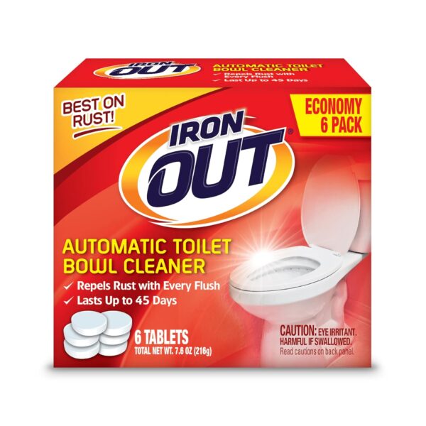 Iron Out Automatic Toilet Bowl Cleaner, 1 Pack, 6 Tablets
