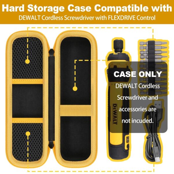 khanka for DEWALT Cordless Screwdriver (DWHT66719) Hard Storage Case,Case Only