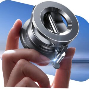 LISEN 2025 Magsafe Car Mount Vacuum Magnetic Car Phone Holder [89LBS Suction] MagLock 360 Adjustable Suction Cup Car Dashboard Phone Holder Stand in-Dash Mounting Frames for...