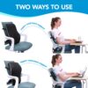 Lumbar Support Pillow for Office Chair,Office Home Essentials, Back Cushion Back Pain Relief Improve Posture Back Support Pillow for Car,Computer, Gaming Chair with Mesh Cover...