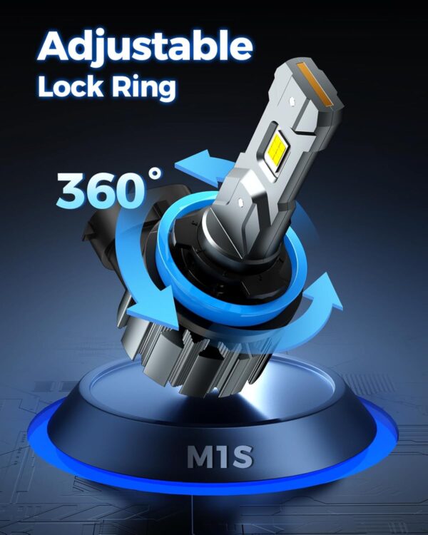 Marsauto H11 9005 LED Headlight Bulbs Kit, 66000LM Super Bright, H11/H9/H8 9005/HB3 LED Headlight Bulb Combo, Cool White 3Min Plug and Play Bulb Combo IP68, Pack of 4