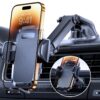 Miracase Car Phone Mount, [2025 Upgraded Strong Military Grade Suction Cup] Long Arm Phone Holder for Car Dashboard Windshield Vent, Hands Free Cell Phone Holder Compatible with...
