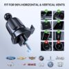 Miracase Phone Holder for Car Vent 2025 Wider Clamp & Metal Hook Car Phone Holder Mount for iPhone 17 Pro Max Vent Clip Hand Free Cell Phone Car Mount for iPhone16 17 14 15...