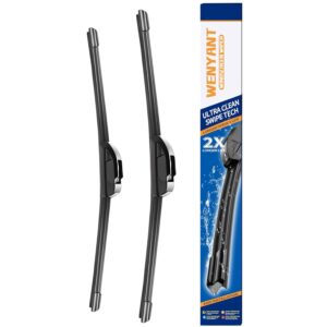 OEM Quality 22 inch + 22 inch Universal J/U Hook Front Windshield Wiper Blades For My Car All-Season Automotive Replacement Blades 2 Pack