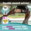 Onco Baby Car Mirror for Back Seat - Double Award-Winning, 100% Shatterproof Mirror, 360° Baby Must Haves, New Born Essentials, Car Mirror Rear Facing, Universal & Shake-Proof