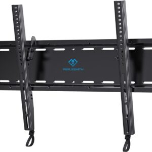 PERLESMITH Tilting TV Wall Mount for 23-60 Inch Flat Curved TVs, Low Profile Tilt TV Mount up to 115 lbs, Wall Mount Bracket Fits 8″/16” Wood Studs, Max VESA 400x400mm, PSMTK1