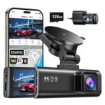 REDTIGER 4K Dash Cam Front and Rear with STARVIS 2, 5.8GHz Wi-Fi Dash Camera for Cars, 128GB Card Included, GPS, 3.18”IPS Screen, Night Vision, 170°Wide Angle, WDR, 24H Parking...