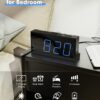 ROCAM Digital Alarm Clocks with USB Charger for Bedrooms, Electric Loud Alarm Clock for Heavy Sleeper, 7” Digital Clock Large Display with Dual Alarm, Battery Backup, Volume,...