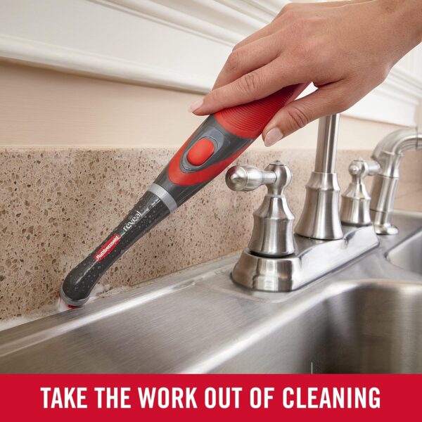 Rubbermaid Reveal Power Scrubber, Grout & Tile Bathroom Cleaner, Shower Cleaner, and Bathtub Cleaner, Multi-Purpose Scrub Brush